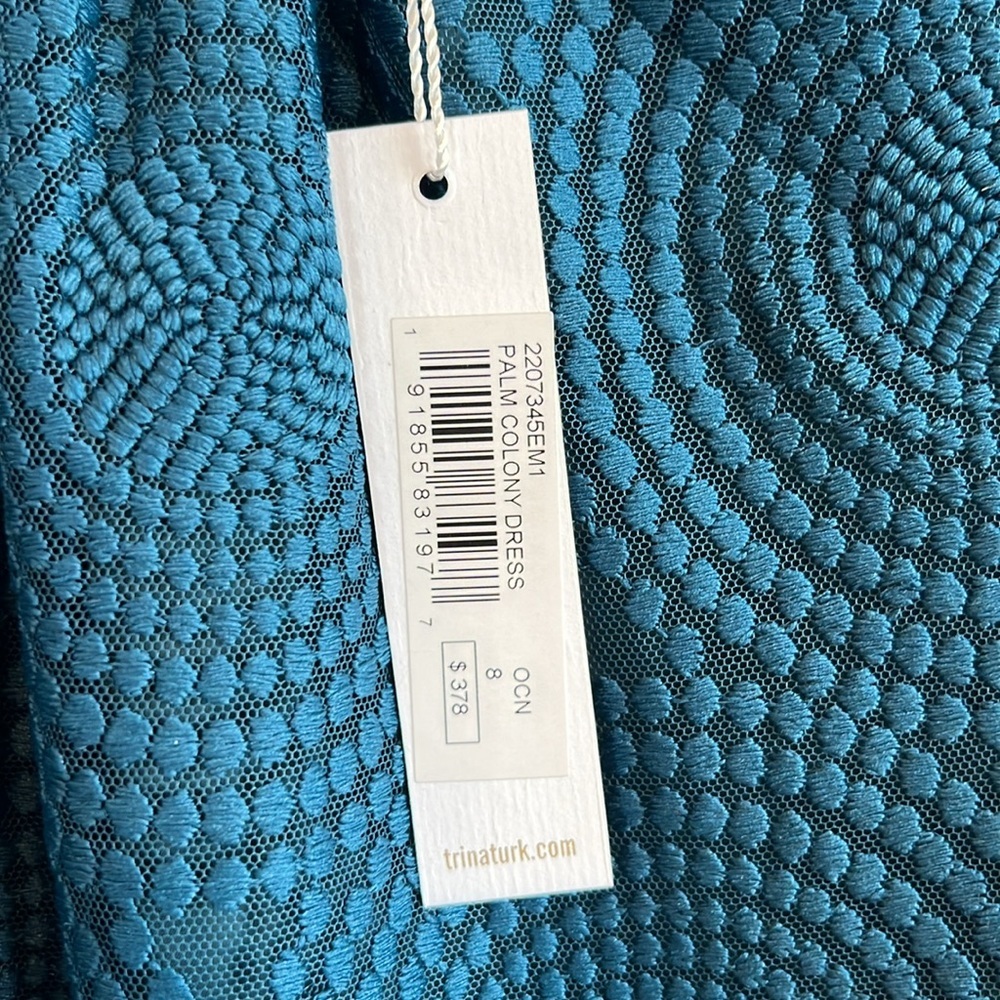 Trina Turk Dress women size 8 palm colony dress textured do minidress NWT‎ $378 - Picture 11 of 13